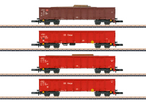 Märklin 82542 - Z - 4-tlg. Set Hochbordwagen Eanos Schrottzug, DB AG, Ep. V